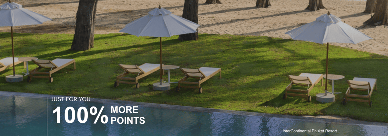Buy IHG points with a 100% bonus