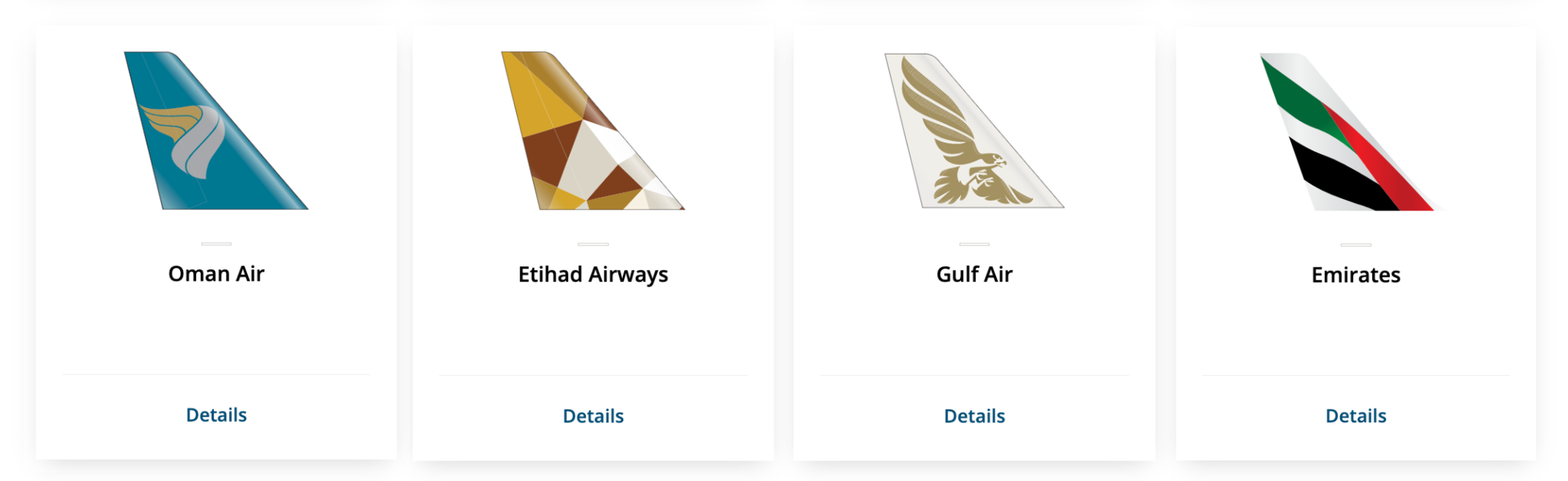 Aeroplan Middle Eastern partners