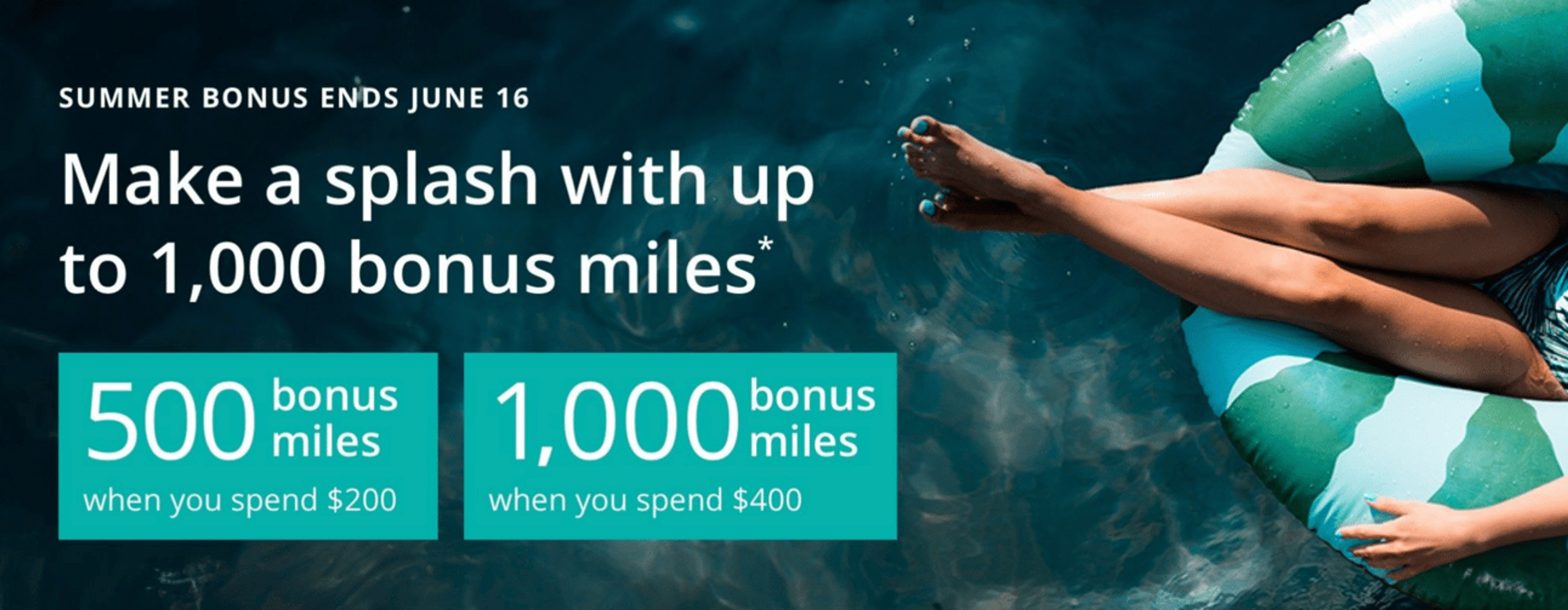 United's shopping portal Summer Bonus page