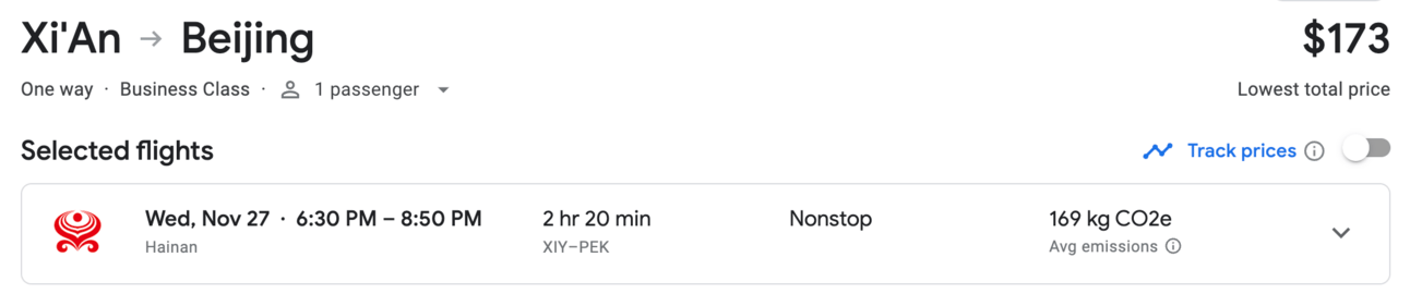 Cheap business-class flight in a lie-flat bed