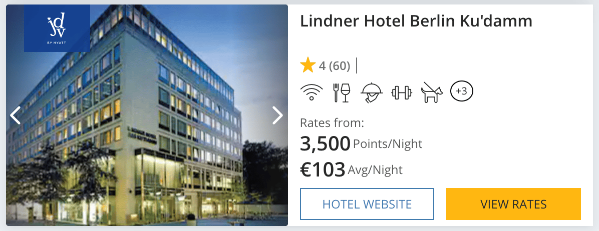 An example of a Hyatt hotel in Berlin
