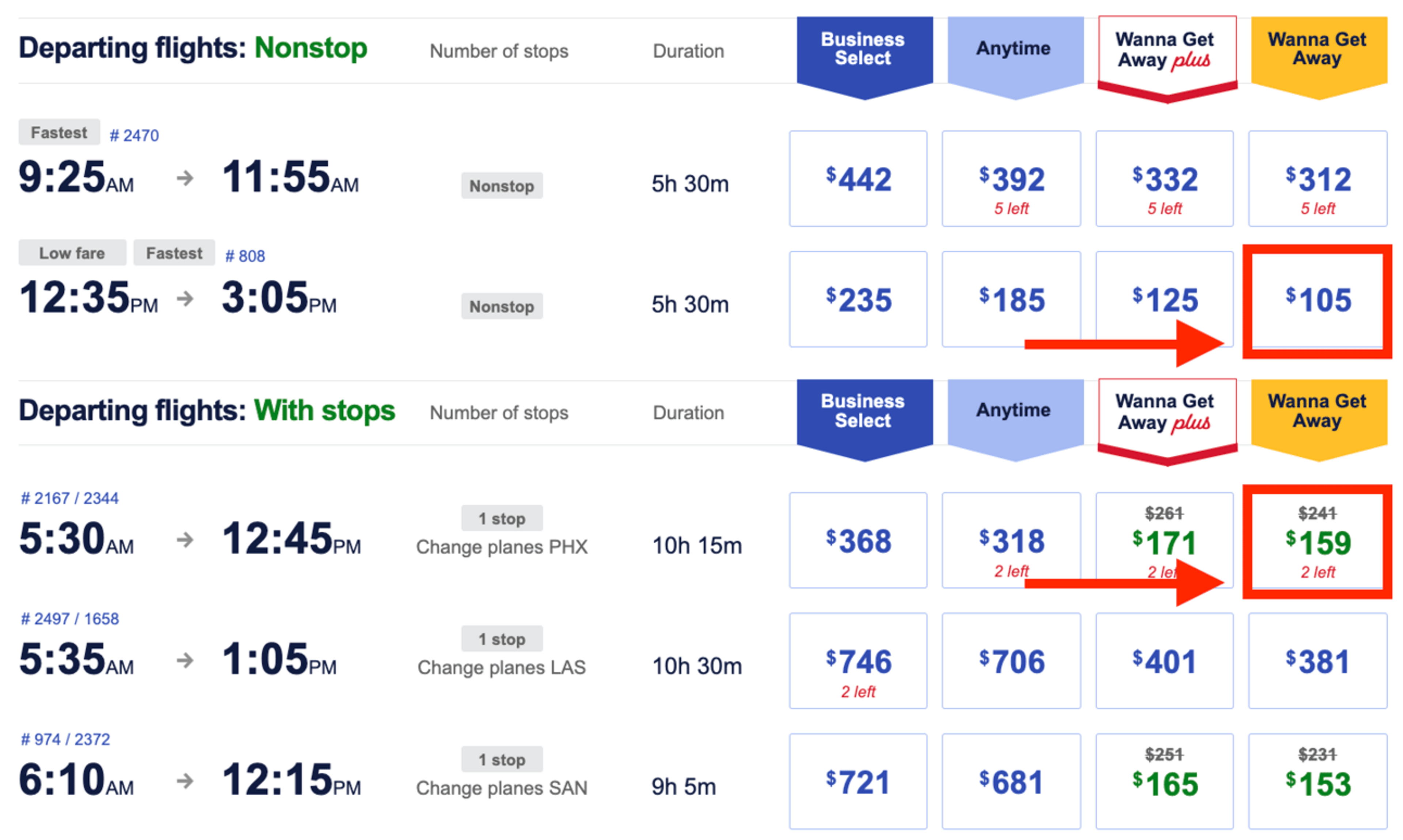 Flight from California to Hawaii for as little as $105