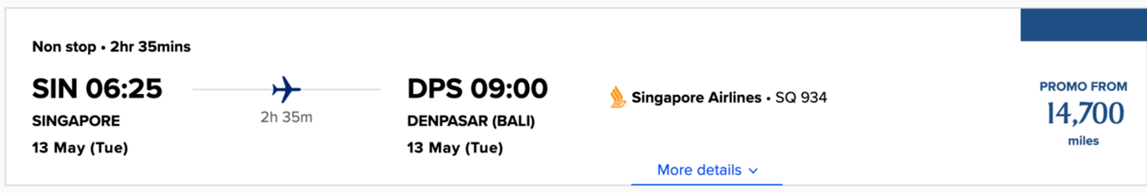 Screenshot from singaporeair.com