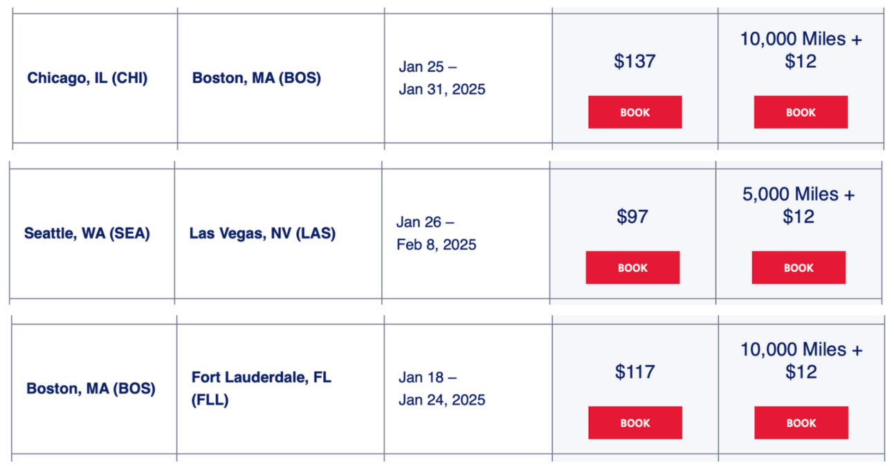Delta cyber sale booking examples