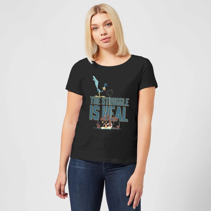 Looney Tunes The Struggle Is Real T-Shirt Black