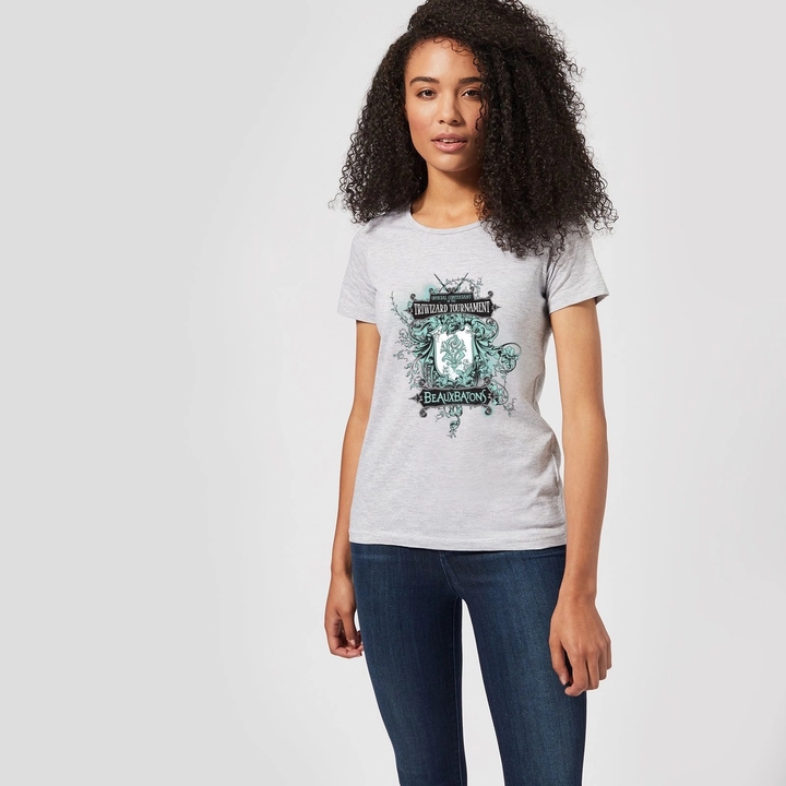 Harry Potter Triwizard Tournament Beauxbatons T-Shirt Grey