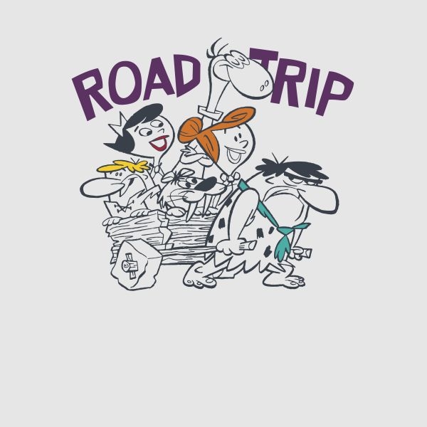 The Flintstones Road Trip T-Shirt Grey