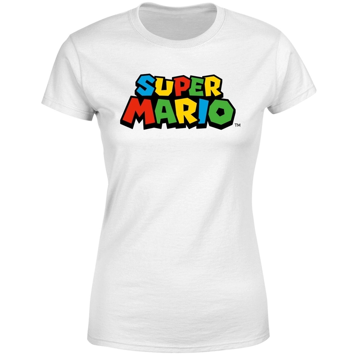 Nintendo Super Mario Colour Logo T-Shirt White