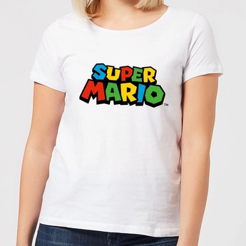 Nintendo Super Mario Colour Logo T-Shirt White