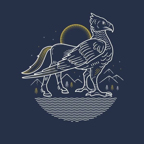 Harry Potter Buckbeak T-Shirt Navy