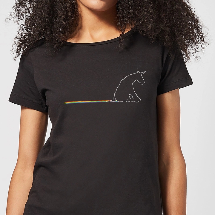 Unicorn Skid Mark T-Shirt Black