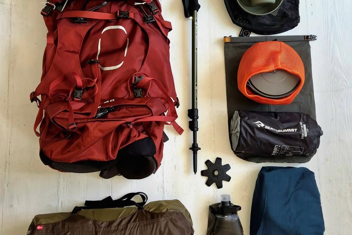 Gear for hiking.