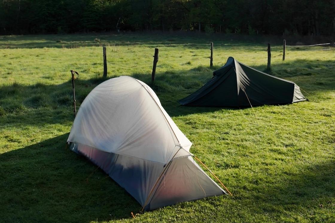 Single tent camping.
