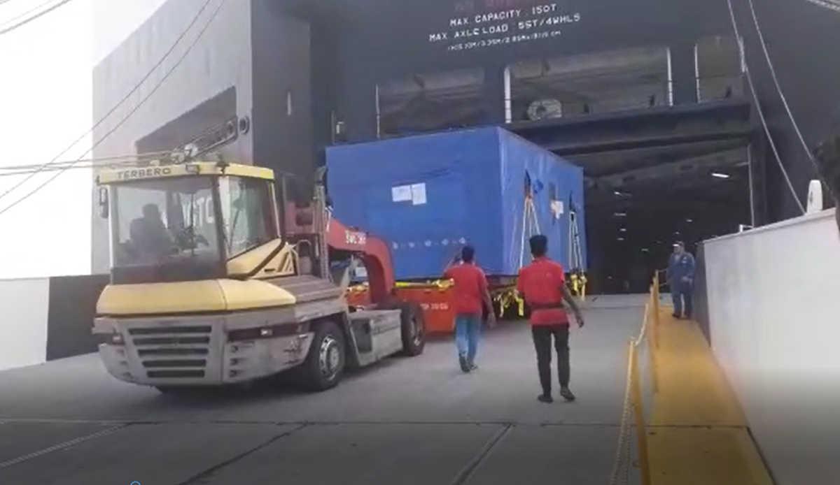 transporting 94.3MT Mill Shell 