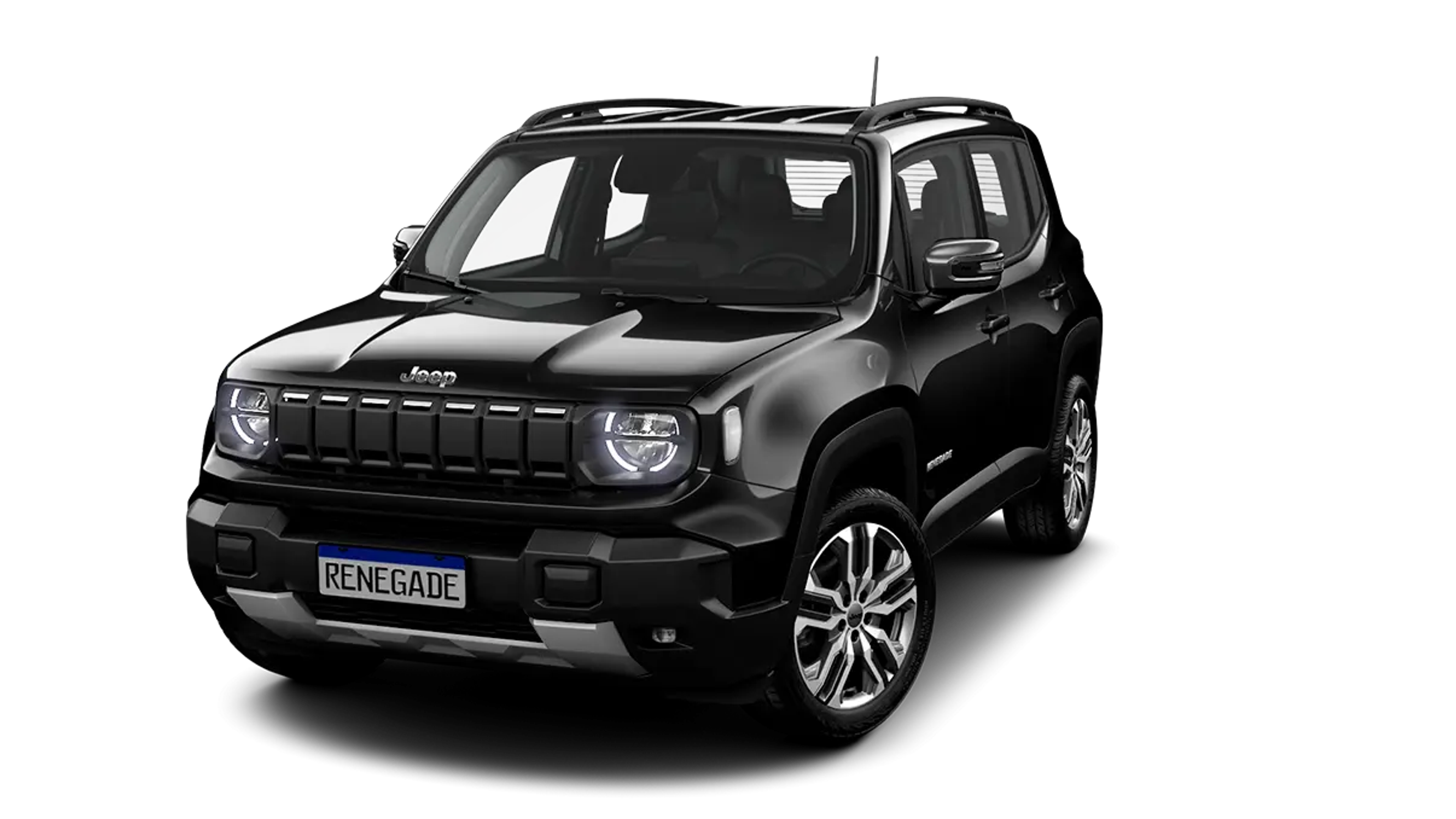 Jeep Renegade Renegade Longitude T270 1.3 Tb 4X2 Híbrido Aut. 2027 na cor PRETO CARBON