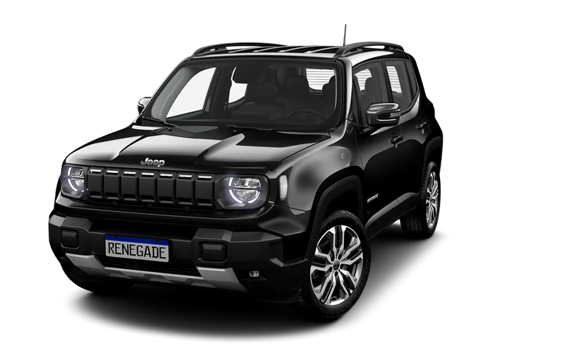 Jeep Renegade Renegade Longitude T270 1.3 Tb 4X2 Híbrido Aut. 2027 na cor PRETO CARBON