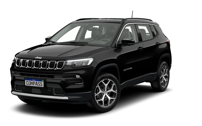 Jeep Compass Compass Lon Nig. Eagle 1.3 4x2 Flex Aut. 2026 na cor Preto Carbon