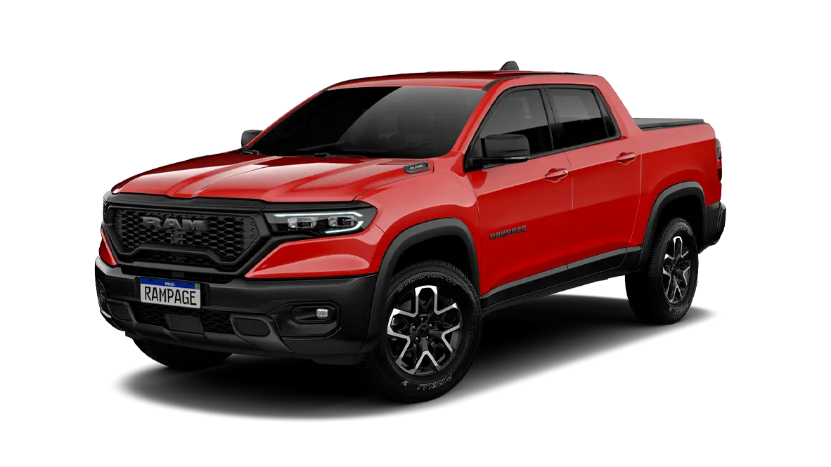 Ram Rampage Rampage Rebel 2.2 Tb Cd 4X4 Diesel Aut. 2027 na cor VERMELHO FLAME