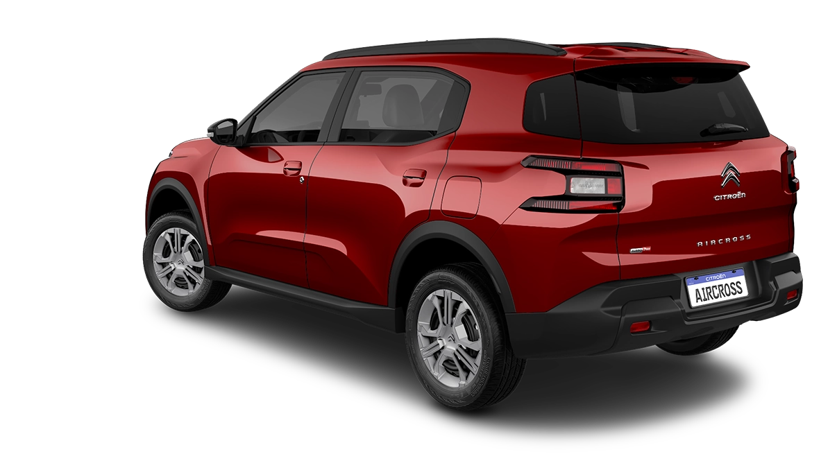 Citroën Aircross Aircross Shine 1.0 Flex Tb 200 Aut. - 7 Lugares 2026 na cor Vermelho Rubi
