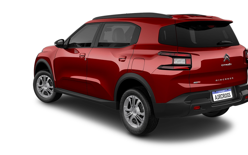 Citroën Aircross Aircross Shine 1.0 Flex Tb 200 Aut. - 7 Lugares 2026 na cor Vermelho Rubi