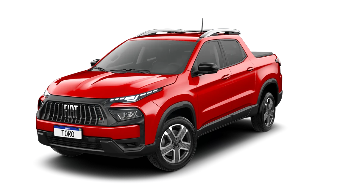 Fiat Toro Toro Freedom 1.3 T270 4x2 Flex Aut. 2027 na cor VERMELHO COLORADO