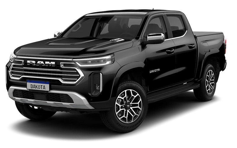 Ram Ram Ram Dakota Laramie 4X4 2.2 16V Tb AT8 Die 4P 2026 na cor PRETO ABSOLUT