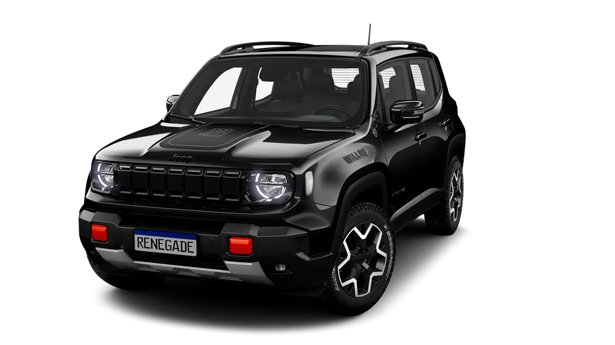 Jeep Renegade Renegade Willys T270 1.3 Tb 4X4 Flex Aut. 2027 na cor PRETO CARBON