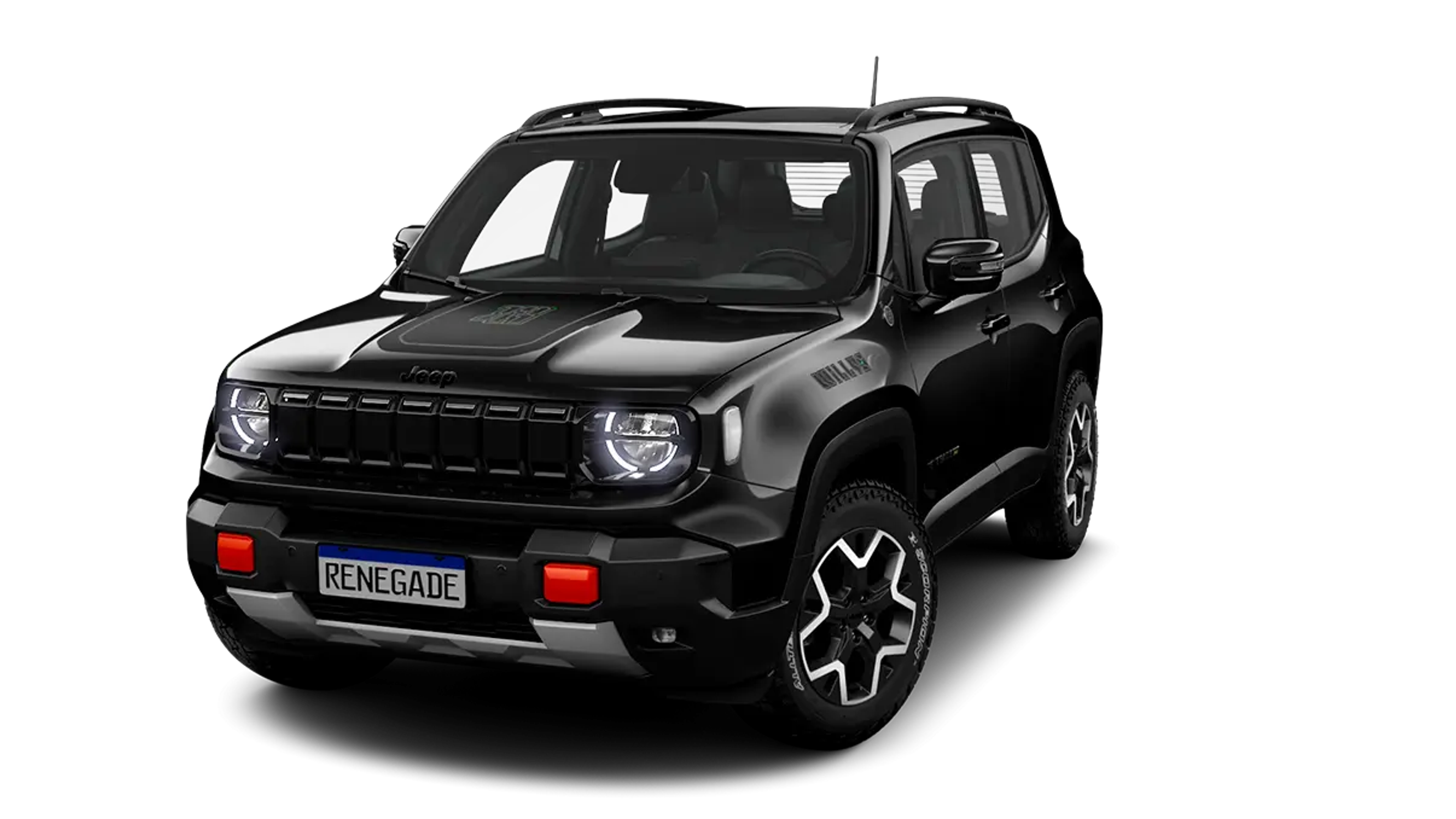 Jeep Renegade Renegade Willys T270 1.3 Tb 4X4 Flex Aut. 2027 na cor PRETO CARBON