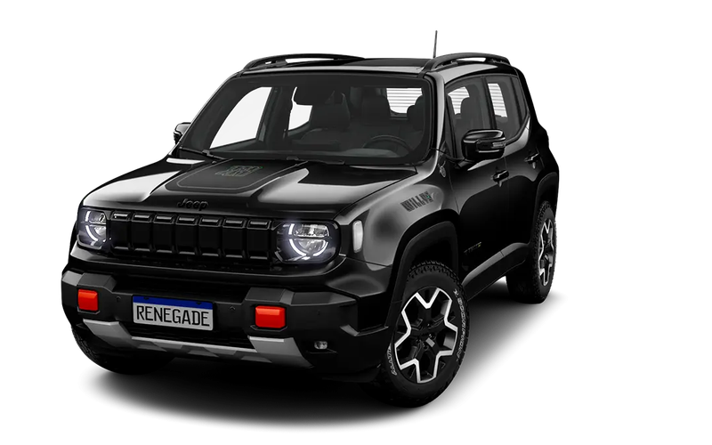 Jeep Renegade Renegade Willys T270 1.3 Tb 4X4 Flex Aut. 2027 na cor PRETO CARBON