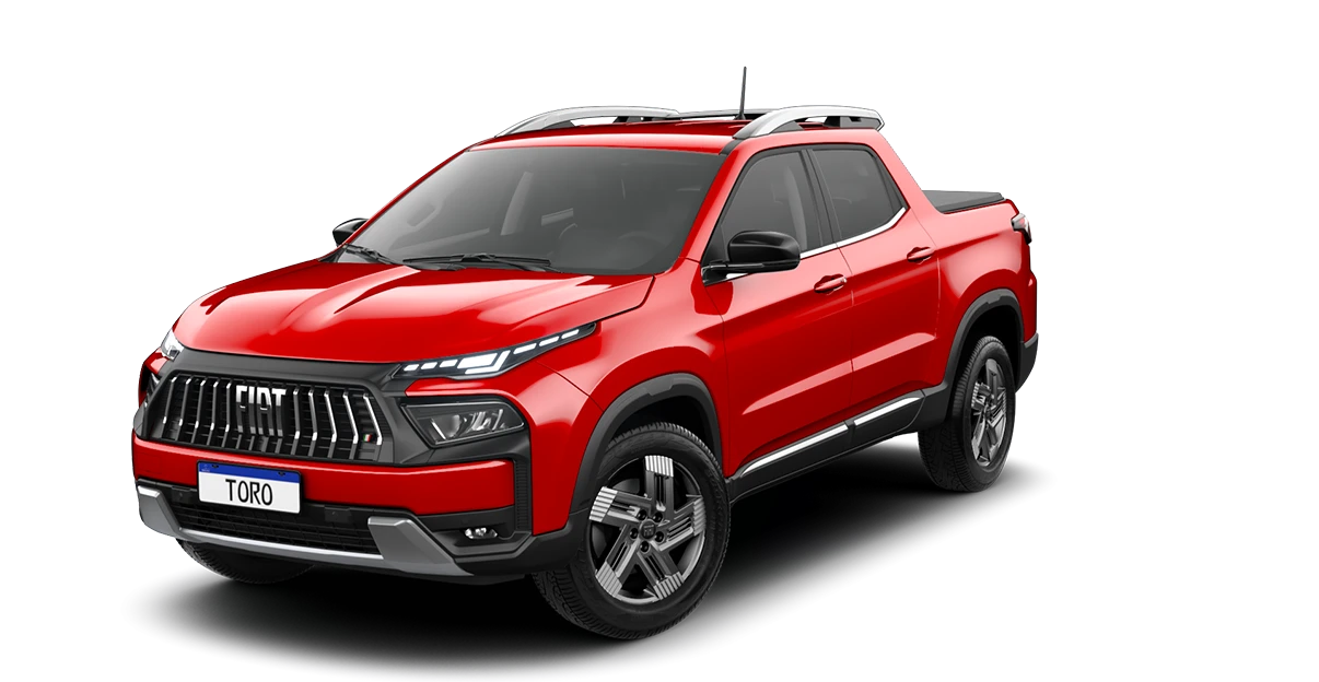 Fiat Toro Toro Volcano 1.3 T270 4x2 Flex Aut. 2027 na cor VERMELHO COLORADO