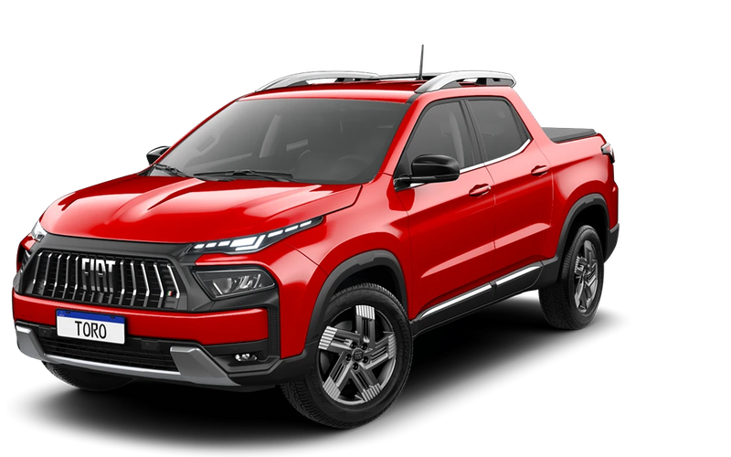 Fiat Toro Toro Volcano 1.3 T270 4x2 Flex Aut. 2027 na cor VERMELHO COLORADO