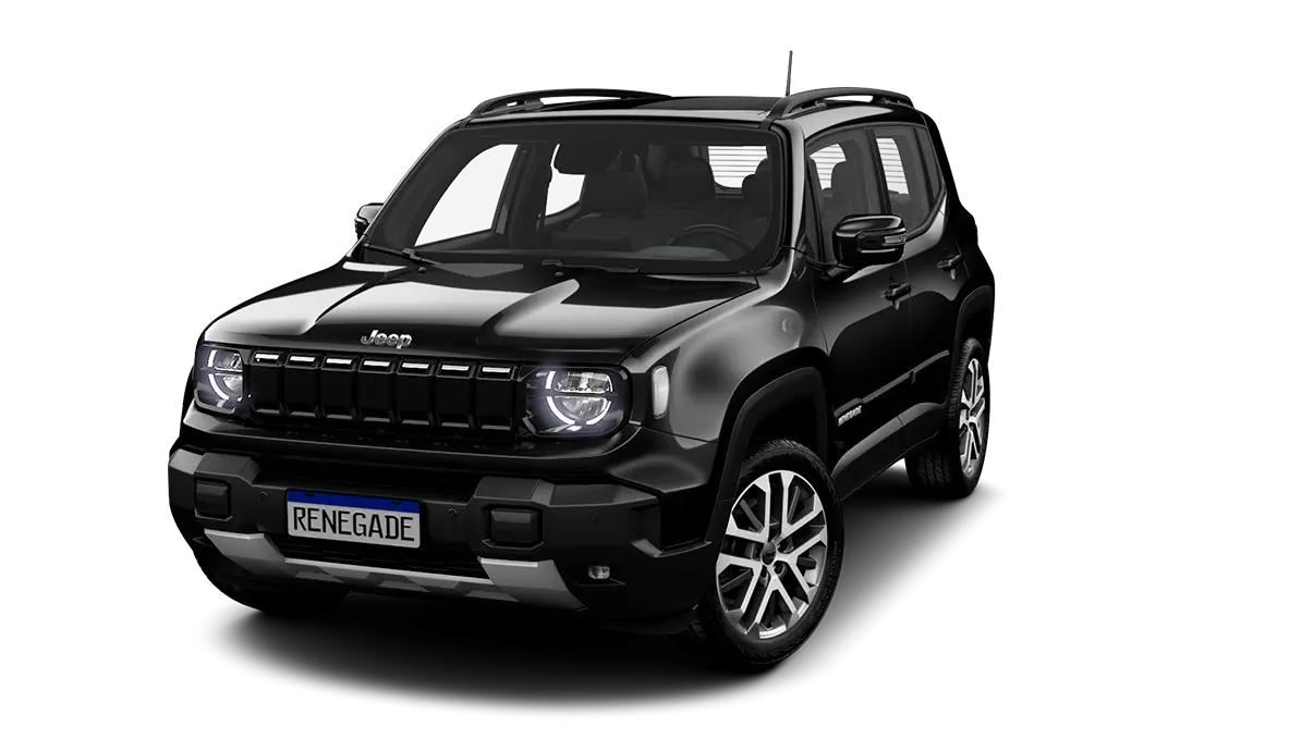 Jeep Renegade Renegade Sahara T270 1.3 Tb 4X2 Híbrido Aut. 2027 na cor PRETO CARBON