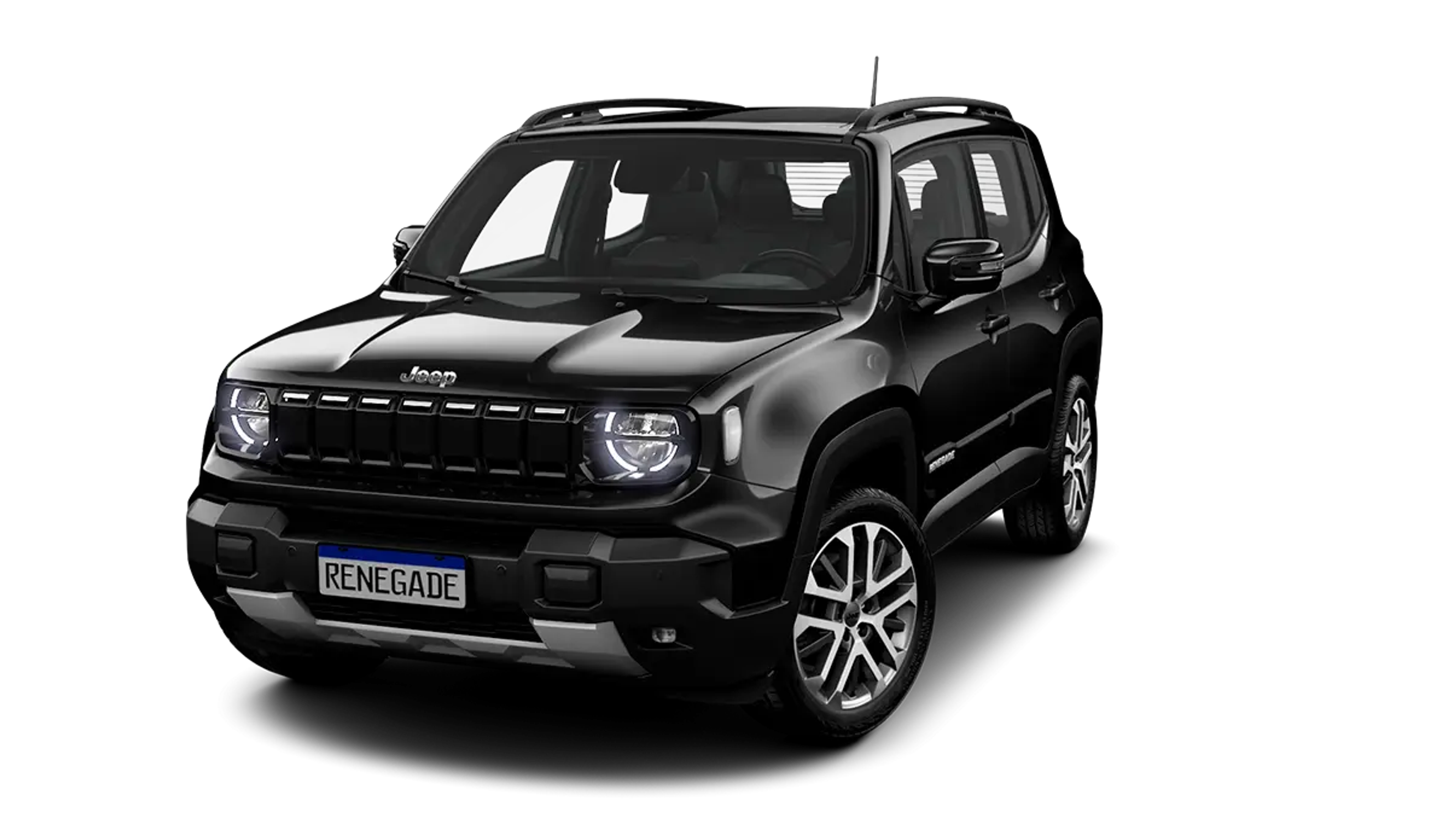 Jeep Renegade Renegade Sahara T270 1.3 Tb 4X2 Híbrido Aut. 2027 na cor PRETO CARBON