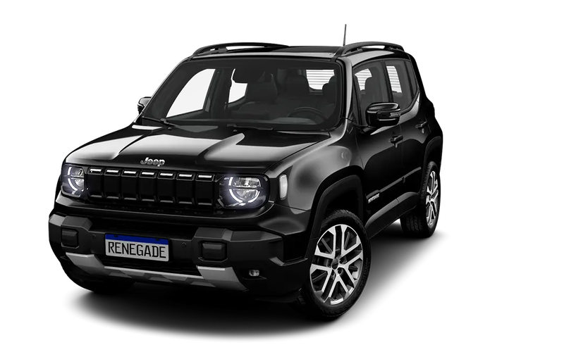 Jeep Renegade Renegade Sahara T270 1.3 Tb 4X2 Híbrido Aut. 2027 na cor PRETO CARBON