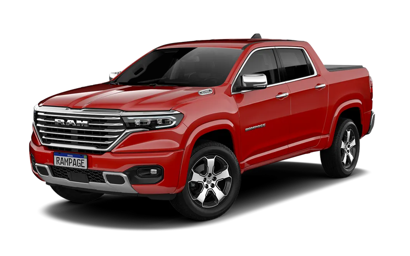 Ram Rampage Rampage Laramie 2.2 Tb Cd 4X4 Die. Aut. 2027 na cor VERMELHO FLAME