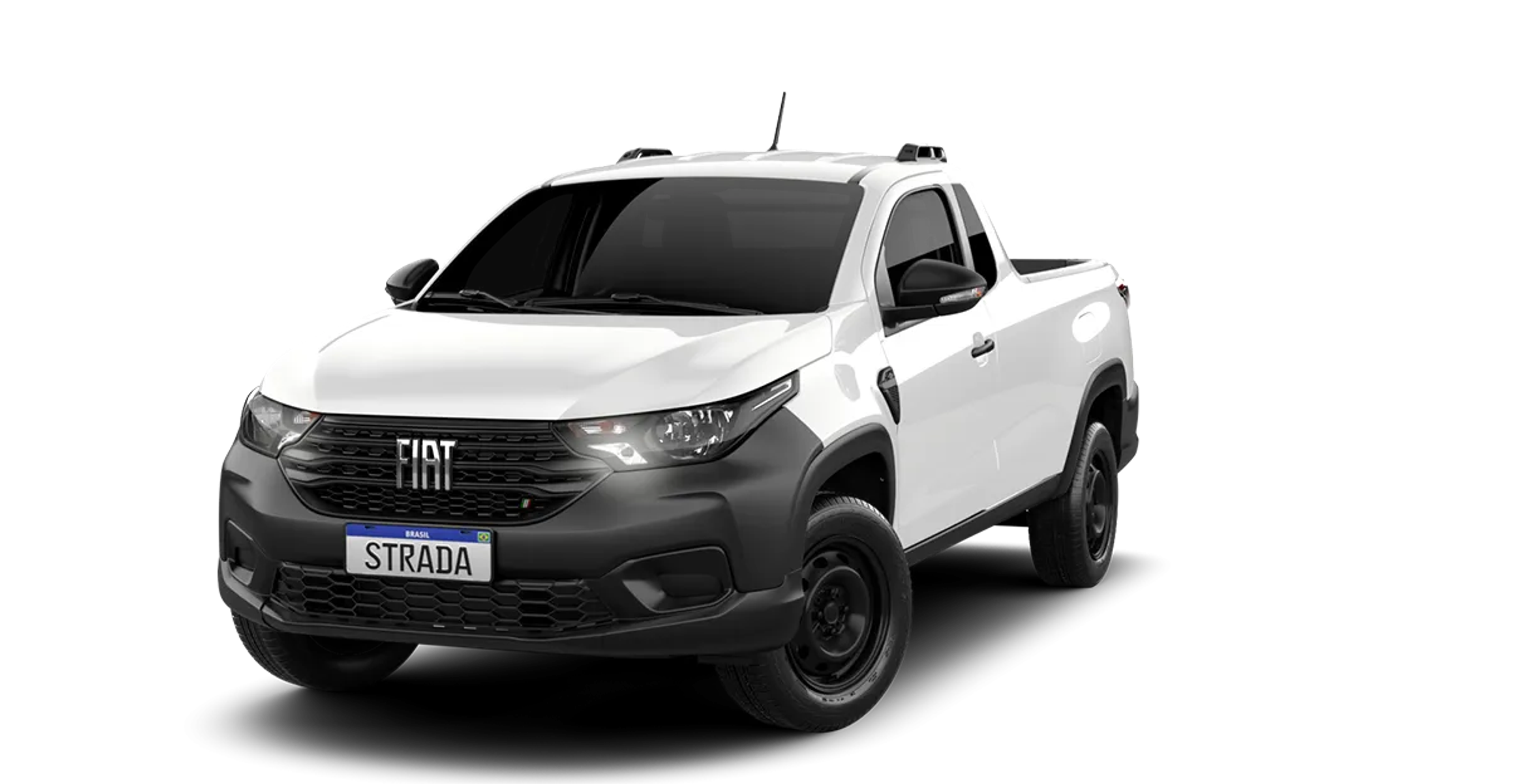 Fiat Strada Strada Volcano 1.3 Flex 8V Cd 2027 na cor Branco Banchisa