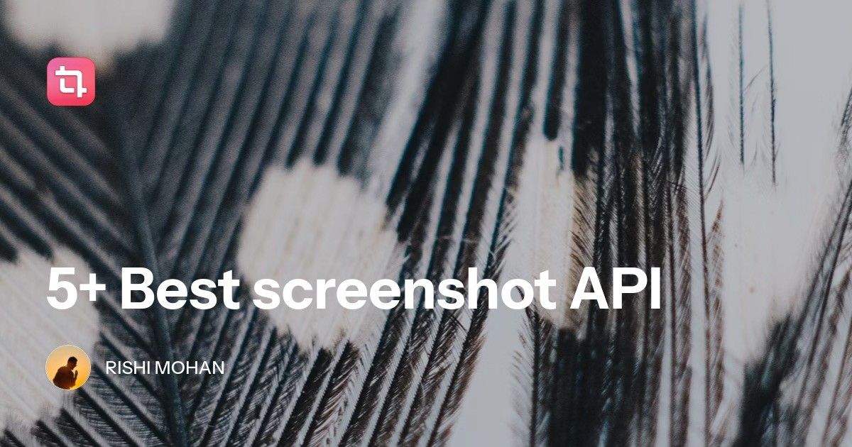 5+ Best screenshot API [2024]