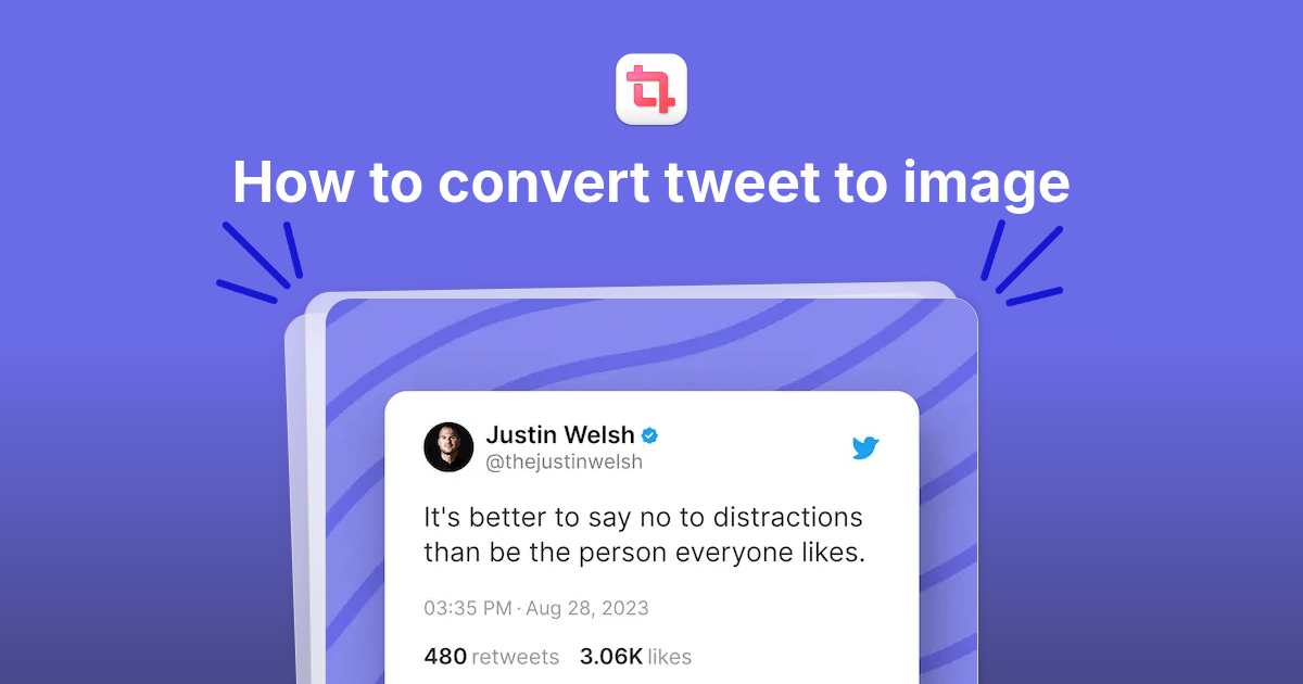 How to convert tweet to image