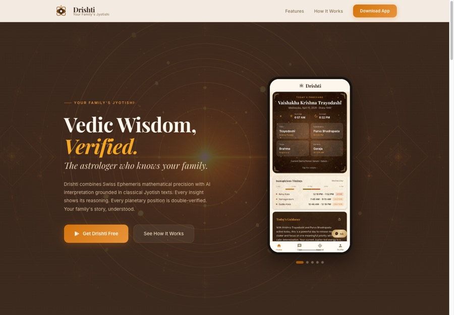 Screenshot of Drishti