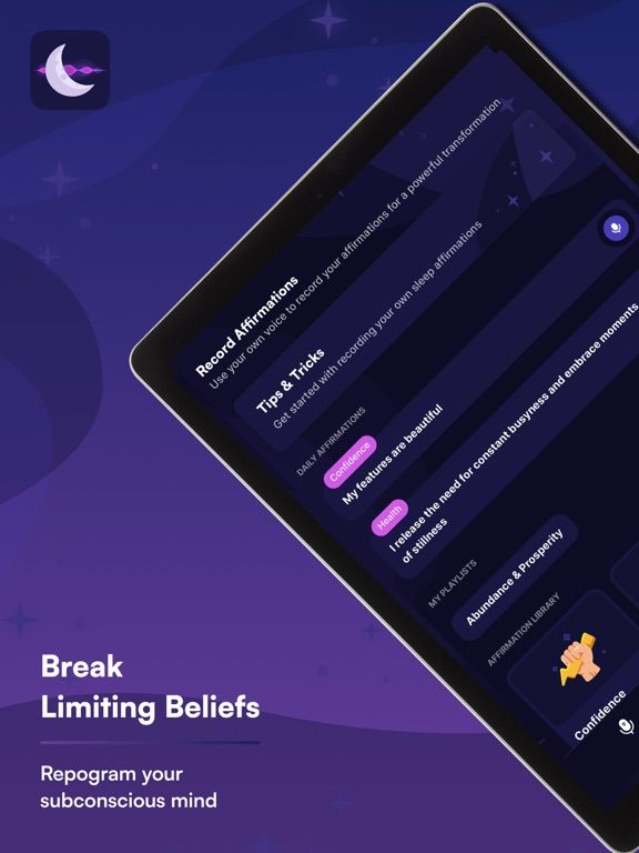 My Sleep Affirmations App Store screenshot
