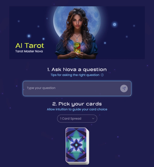 AI Tarot Nova - Your Best AI-powered Tarot Reading Master