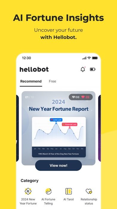 HelloBot - Astrology & Tarot App Store image