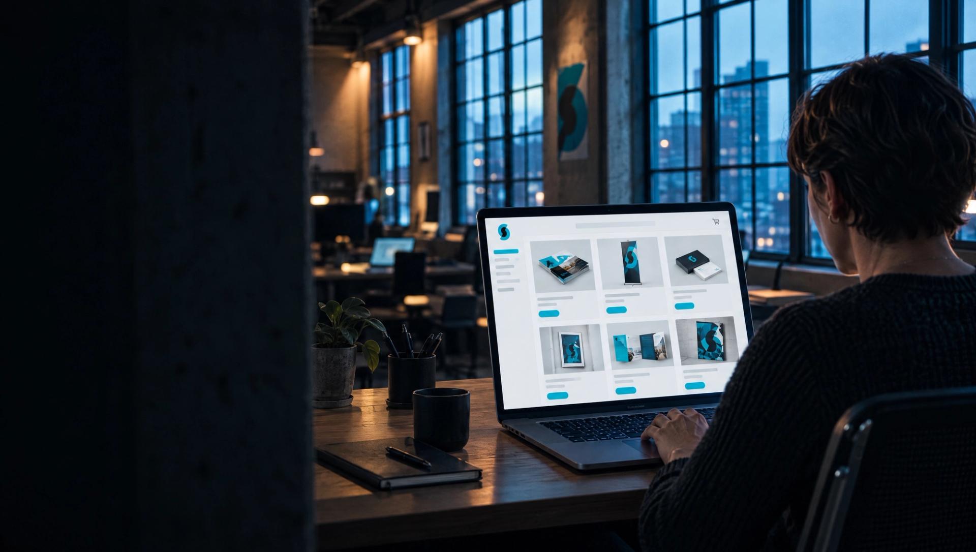 Markedsansvarlig bestiller trykksaker i Synkrons digitale portal