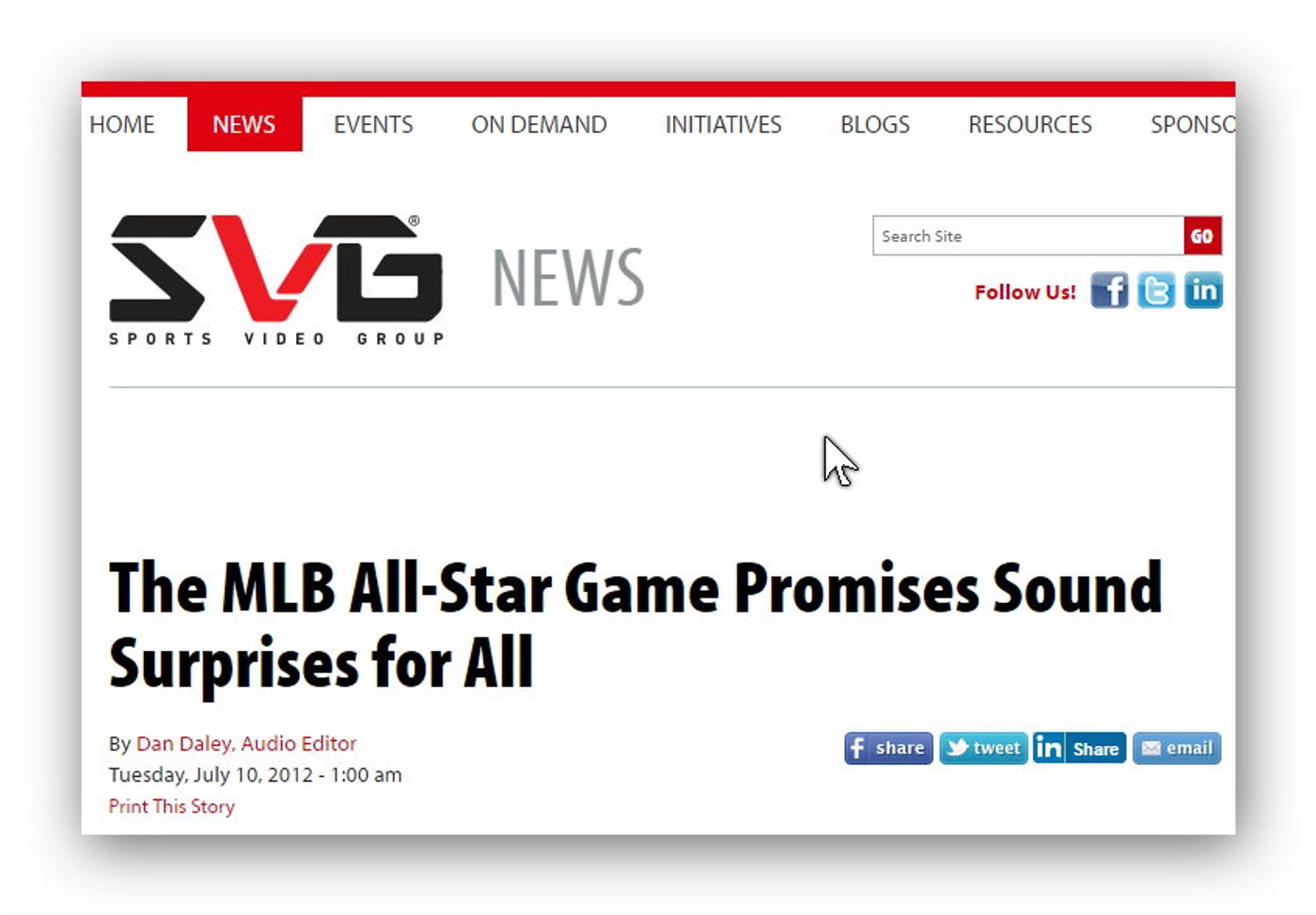 KLOVER MiK Parabolic Microphone Featured in SVG Article