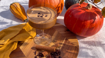 Ferdigblandet cocktail til halloween.