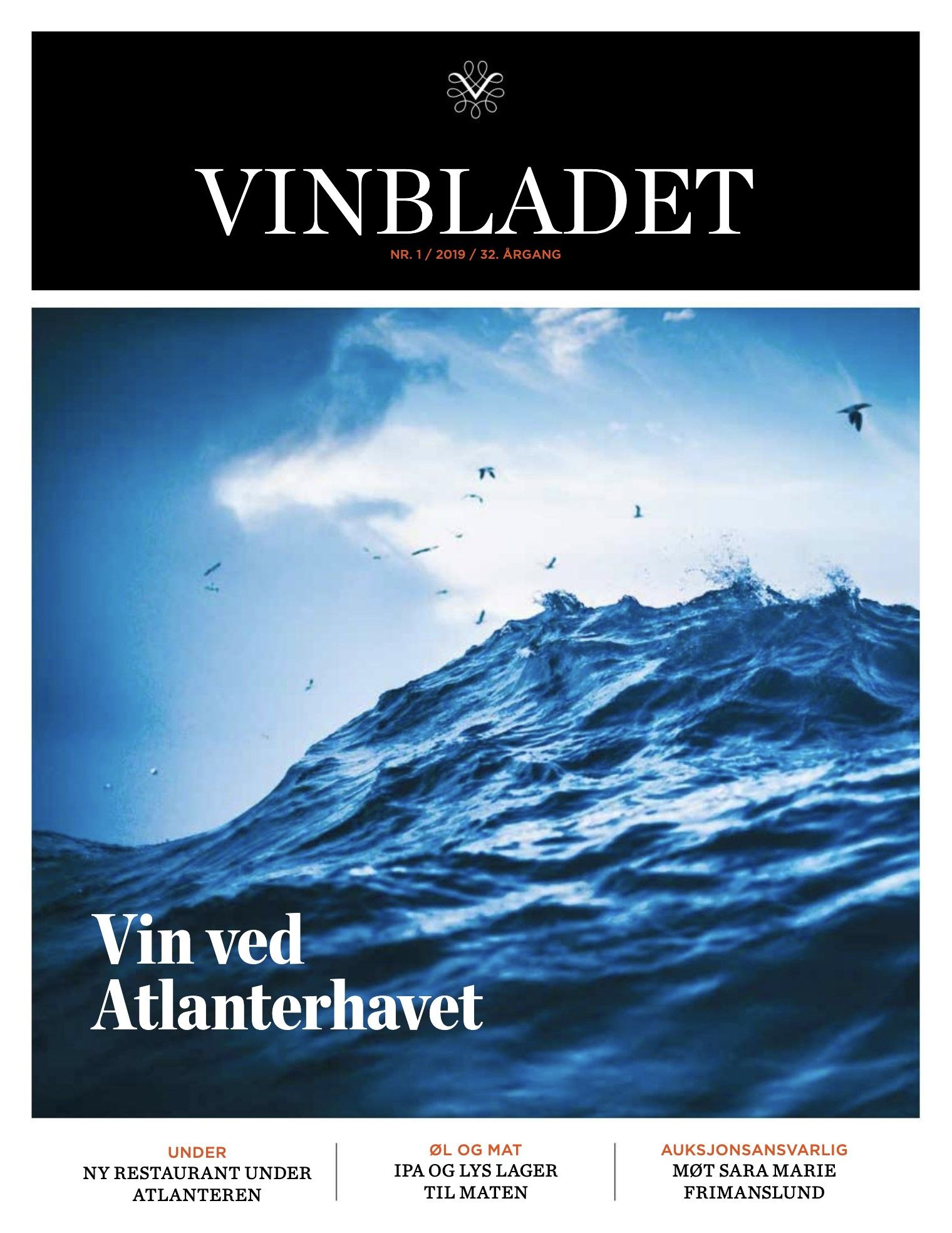 Magasinforside med bilde av en stor bølge.