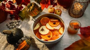 Ferdigblandet cocktail til halloween.