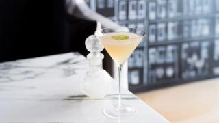 Ferdigblandet tequila martini cocktail.