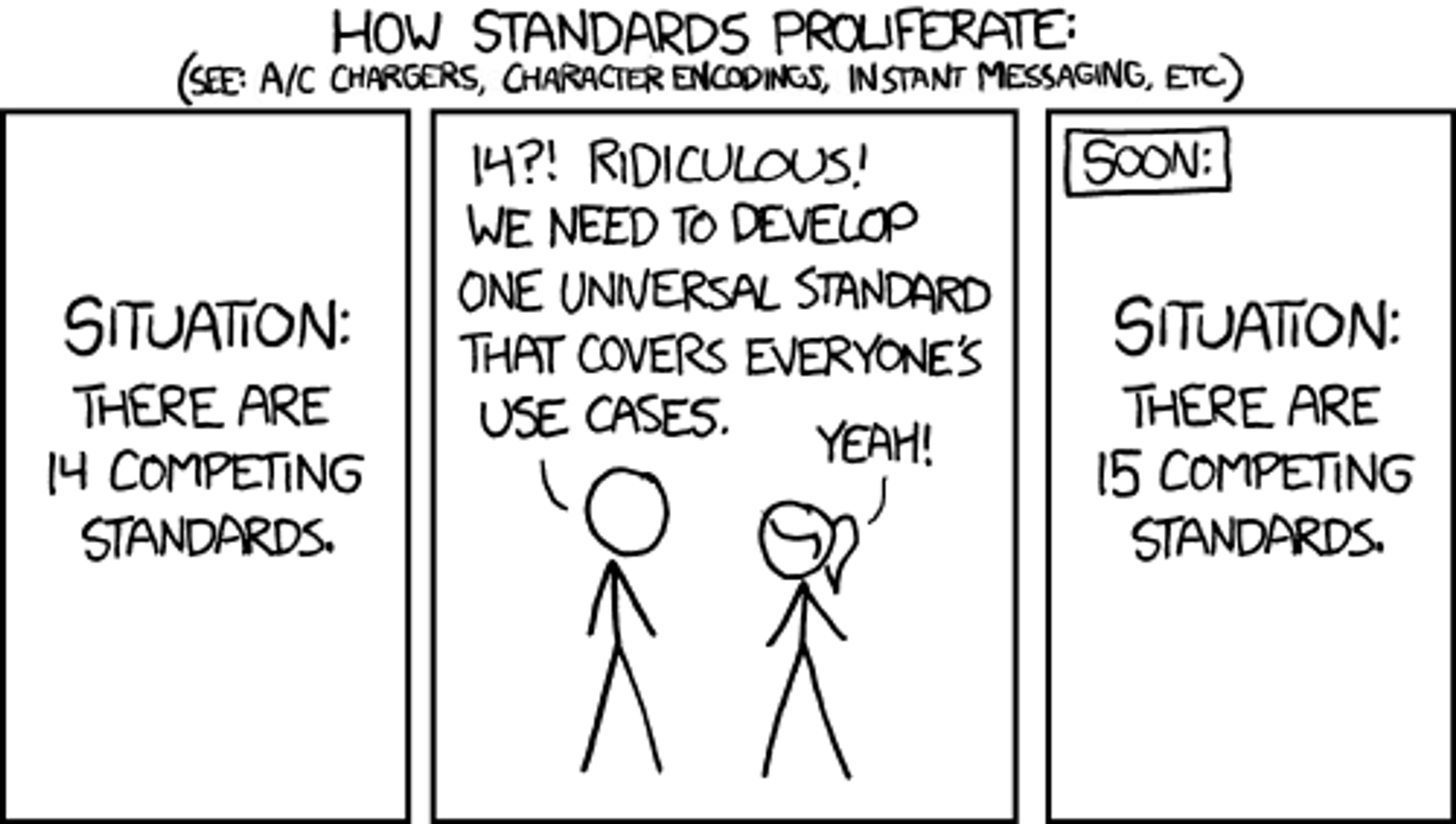 Standards comic by xkcd