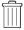 Delete message icon